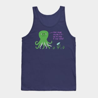 Ocean Plastic and the Angry Octopus Tank Top